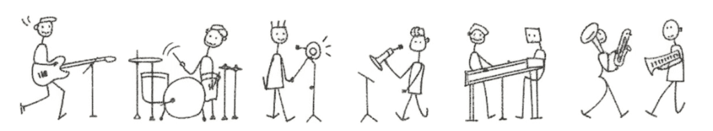 ibiGband outline art